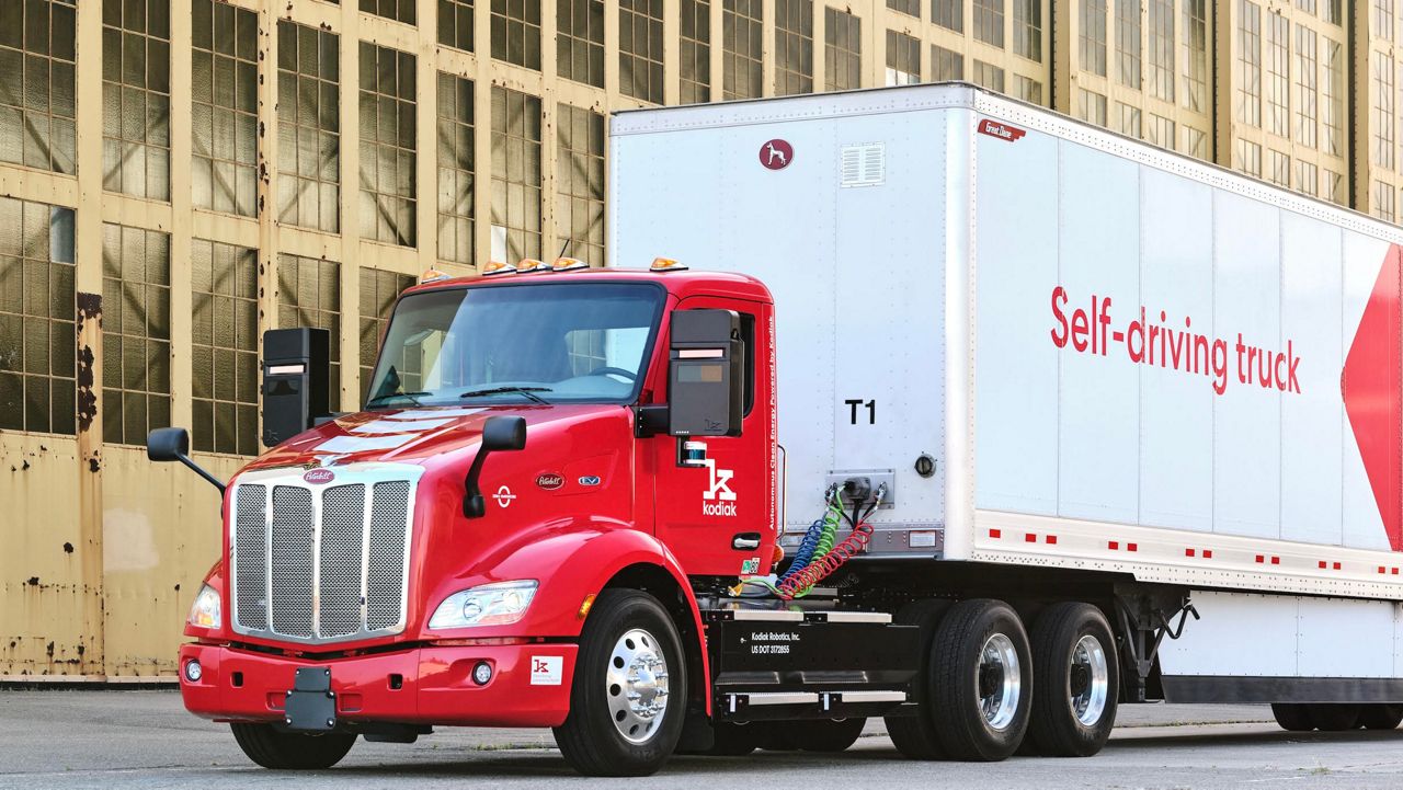 Self driving deals electric semi trucks